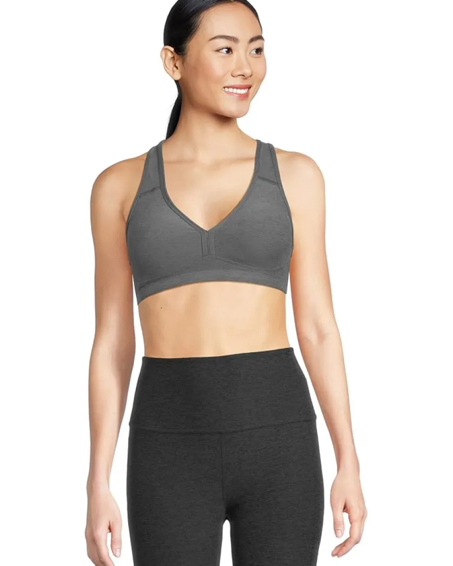 Beyond Yoga Spacedye Lift Your Spirits Medium Support Bra True Gray Heather Discount