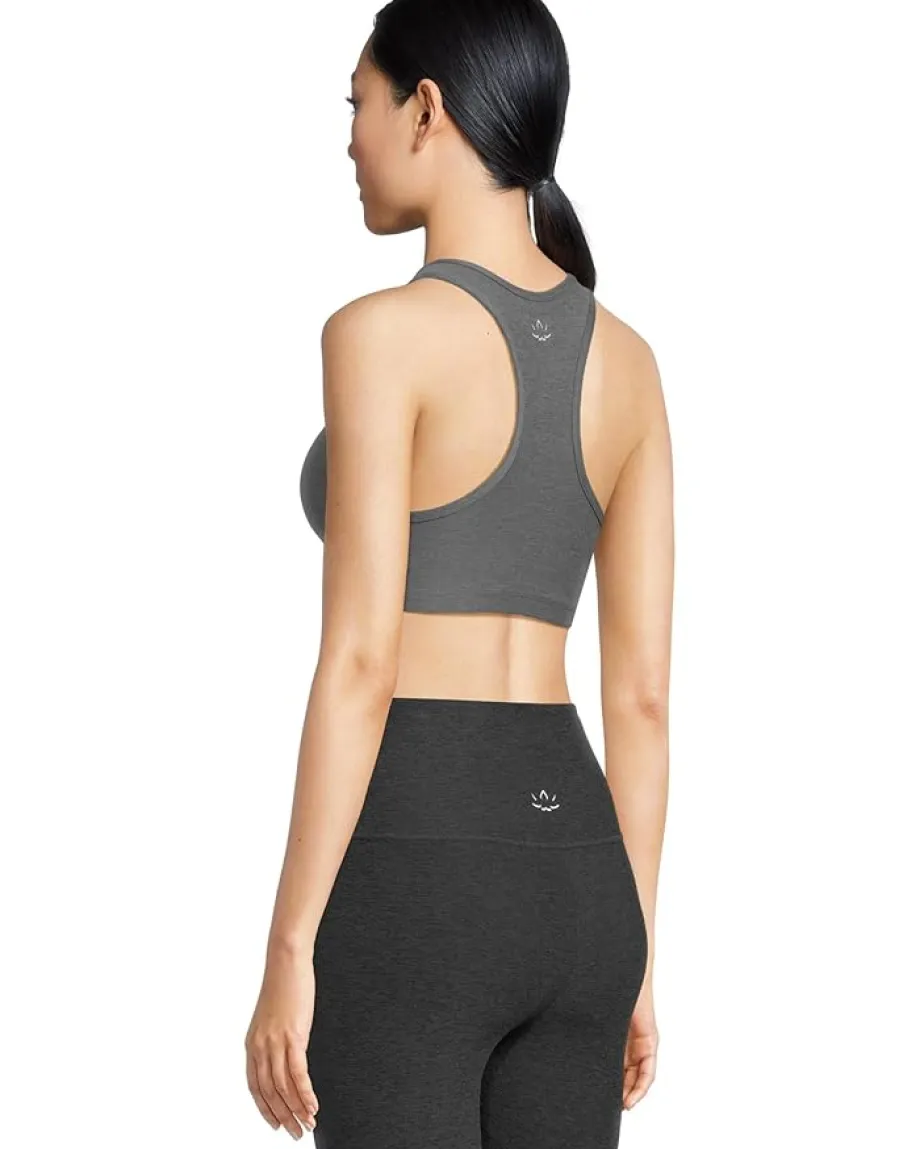 Beyond Yoga Spacedye Lift Your Spirits Medium Support Bra True Gray Heather Discount