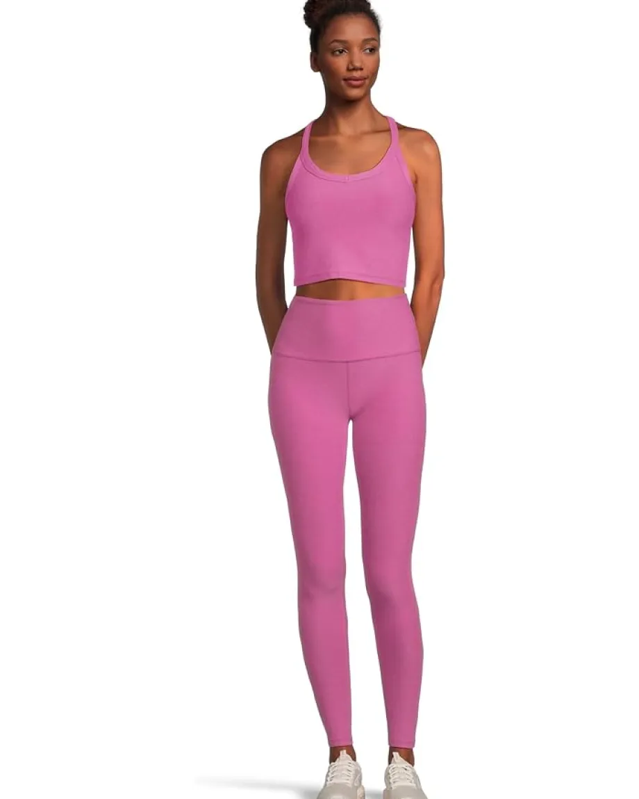 Beyond Yoga Spacedye On The Up Cropped Tank Sunset Violet Heather Hot