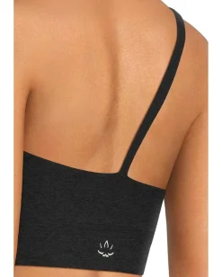 Beyond Yoga Spacedye One Shoulder Long Line Light Support Bra Darkest Night