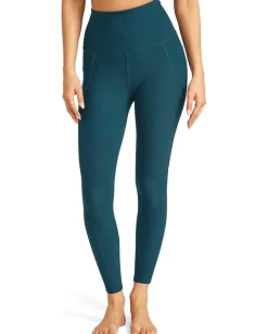 Beyond Yoga Spacedye Out Of Pocket High Waisted Midi Leggings Blue Gem Heather Outlet