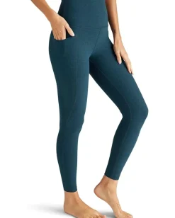 Beyond Yoga Spacedye Out Of Pocket High Waisted Midi Leggings Blue Gem Heather Outlet