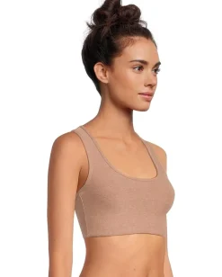Beyond Yoga Spacedye Simplicity Long Line Medium Support Bra Desert Sand Heather Outlet