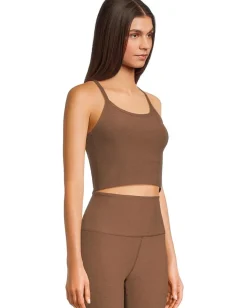 Beyond Yoga Spacedye Slim Racerback Cropped Tank True Chocolate Heather Online