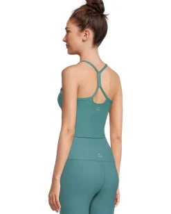 Beyond Yoga Spacedye Slim Racerback Cropped Tank Deep Aqua Heather Online