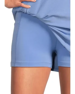 Beyond Yoga Spacedye Starting Line Dress Flower Blue Heather New