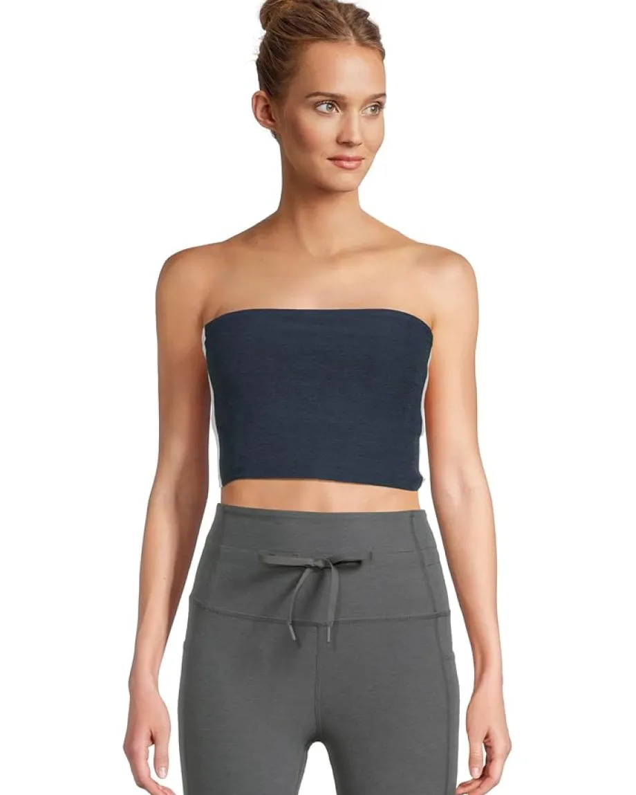 Beyond Yoga Spacedye Strapless Stripe Top Nocturnal Navy/Cloud White Online
