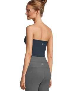 Beyond Yoga Spacedye Strapless Stripe Top Nocturnal Navy/Cloud White Online
