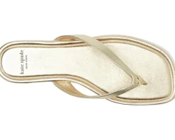 Kate Spade New York Spade Flower Flip Flop Sandal Pale Gold Discount