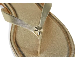 Kate Spade New York Spade Flower Flip Flop Sandal Pale Gold Discount