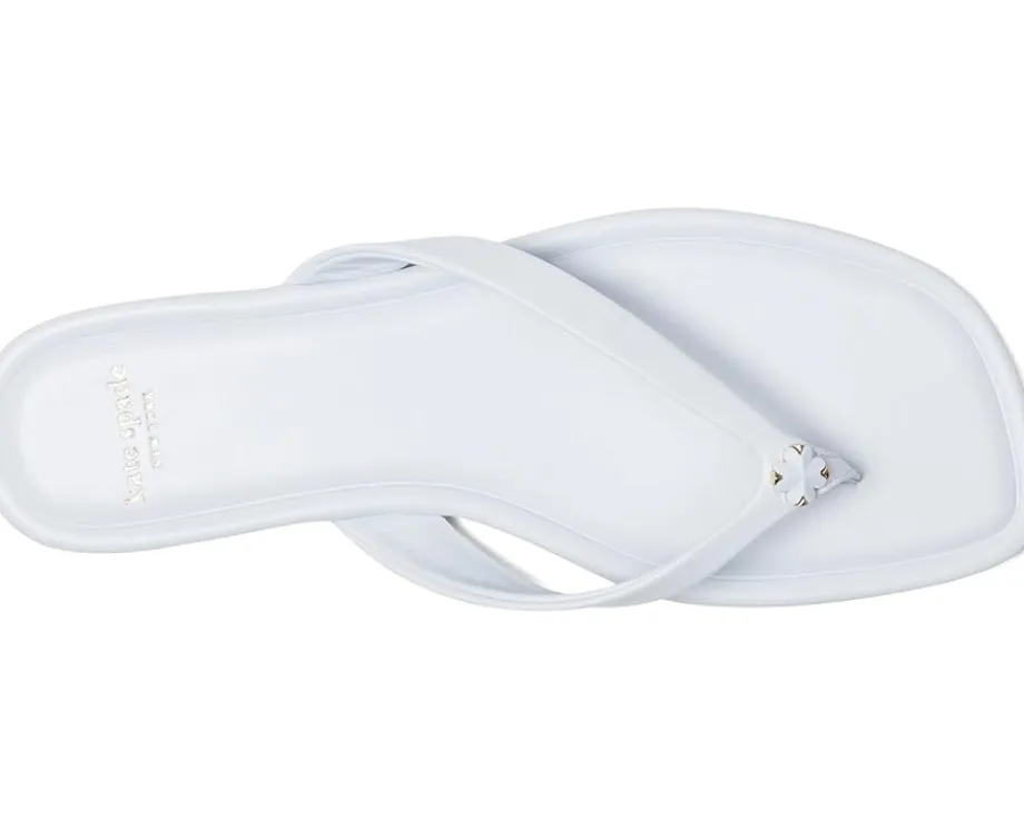 Kate Spade New York Spade Flower Smooth Leather Flip-Flop Taro Milk Discount