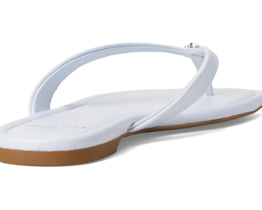 Kate Spade New York Spade Flower Smooth Leather Flip-Flop Taro Milk Discount