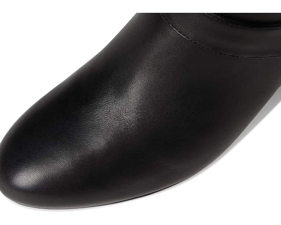 Kate Spade New York Spade Flower Smooth Leather Heeled Ankle Bootie Black Discount