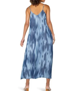 Women Liverpool Los Angeles Spaghetti Strap Maxi Dress With Pockets