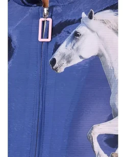 Women Jamie Sadock Spirit Print Long Sleeve Sunsense 1/4 Zip Top