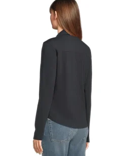 Women Lilla P Split Collar Button-Down