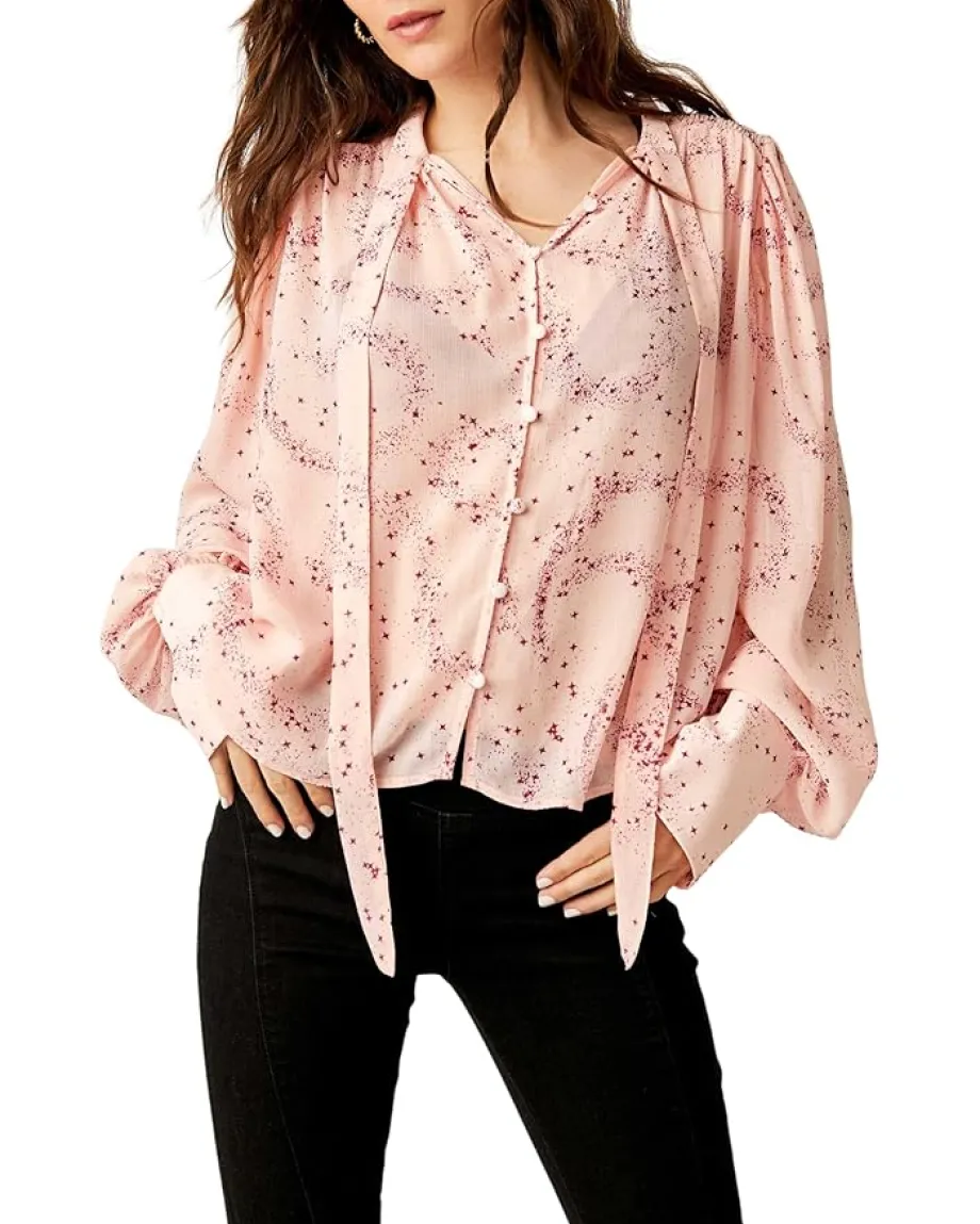 Free People Stars Align Printed Top Ballet Combo Online
