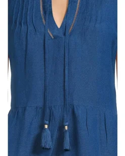 Tommy Bahama St.Lucia Sleeveless Tier Dress Indigo Tide Discount