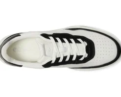 ECCO Street Court Sneaker Black/White/Black Clearance
