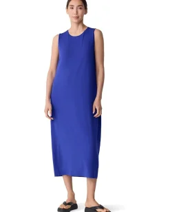 Eileen Fisher Stretch Jersey Knit Oval Dress Royal Outlet