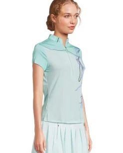 Jamie Sadock Strike Print Short Sleeve Top Baby Outlet