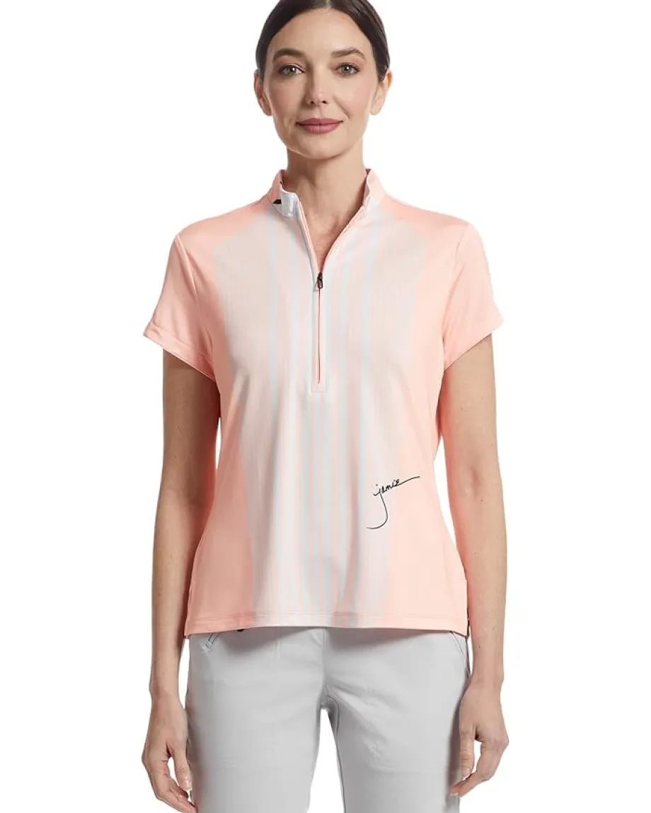 Women Jamie Sadock Stripe Hype Short Sleeve Top