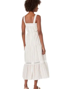Women Maggy London Striped Maxi with Trim