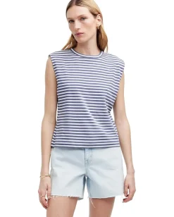 Madewell Structured Muscle Tee Sunfaded Indigo