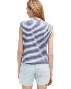 Madewell Structured Muscle Tee Sunfaded Indigo