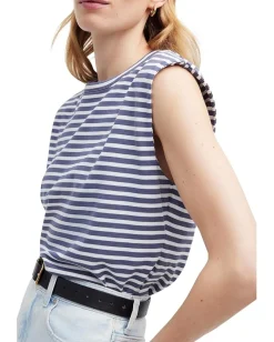 Madewell Structured Muscle Tee Sunfaded Indigo