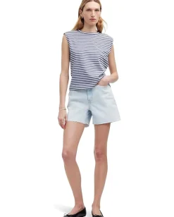 Madewell Structured Muscle Tee Sunfaded Indigo