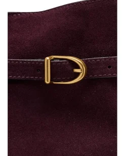 Women Madewell Suede Belted Essentials Bucket Tote