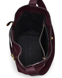 Women Madewell Suede Belted Essentials Bucket Tote