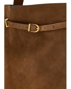 Women Madewell Suede Belted Essentials Bucket Tote