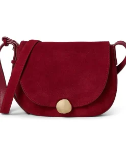 Madewell Suede Sm Dakota Saddle Crossbody Garnet Stone Best