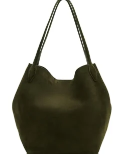 Madewell Suede Soft Grain Shopper Dried Olive Sale