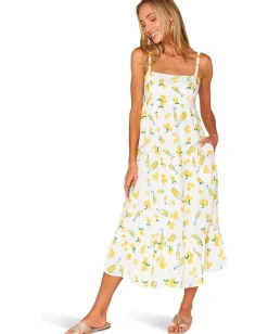 Show Me Your Mumu Summer Fling Midi Dress Limoncello Embroidery