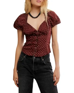 Women Free People Summer Printed Blouse