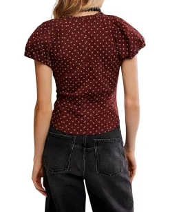 Women Free People Summer Printed Blouse