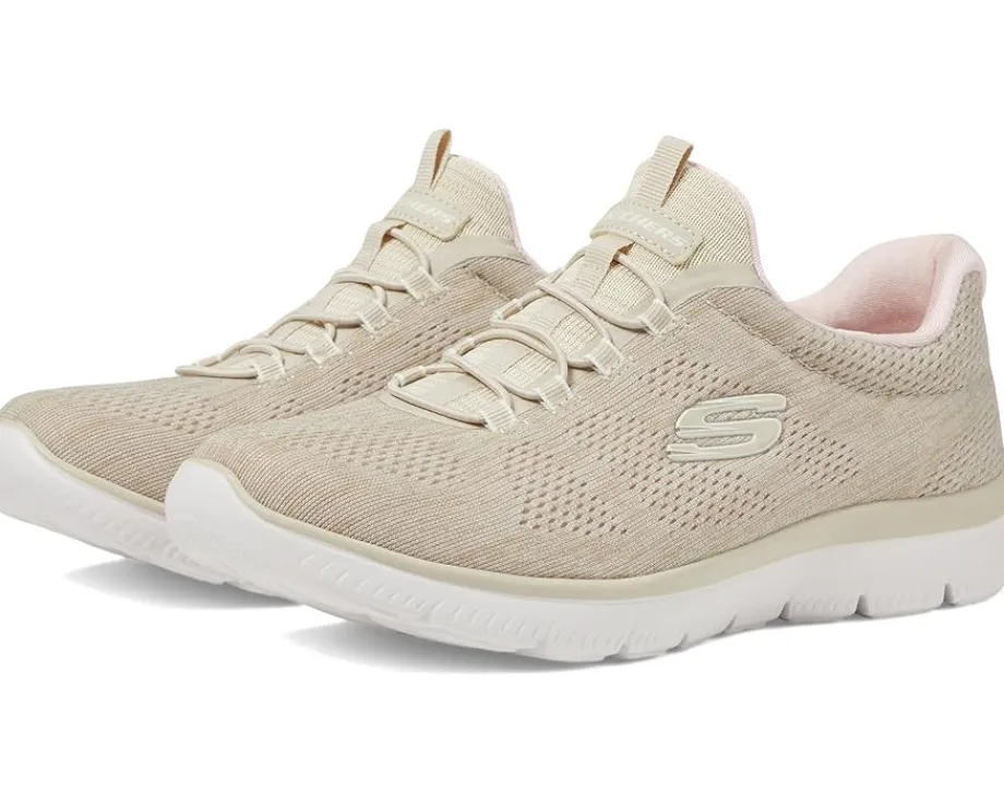SKECHERS Summit Fun Flair Taupe Pink Hot