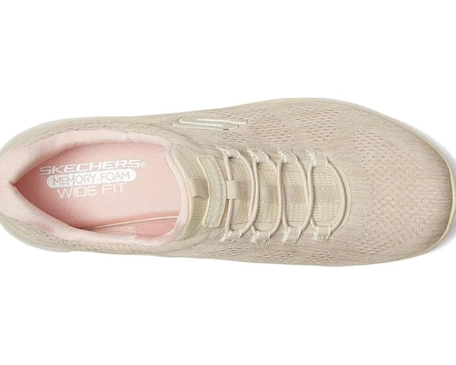 SKECHERS Summit Fun Flair Taupe Pink Hot