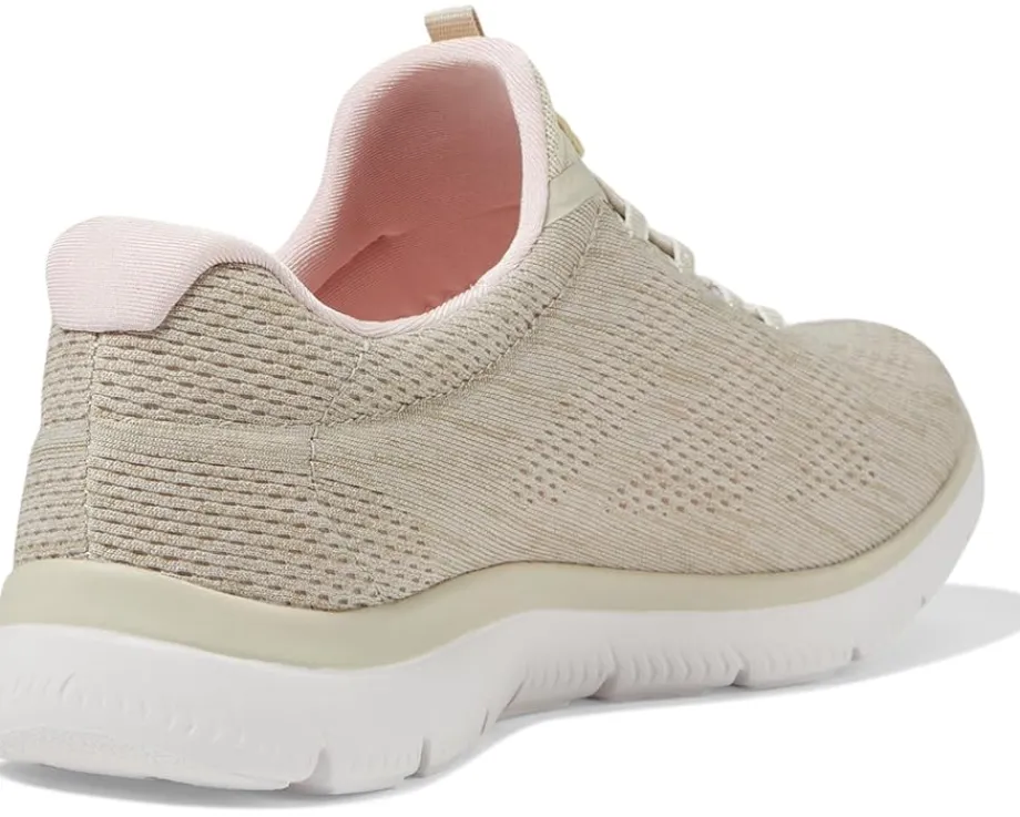 SKECHERS Summit Fun Flair Taupe Pink Hot