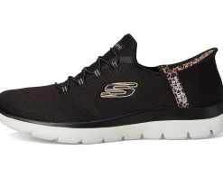 SKECHERS Summits Leopard Chic Hands Free Slip-INS Black Multi Outlet