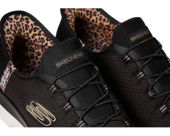 SKECHERS Summits Leopard Chic Hands Free Slip-INS Black Multi Outlet