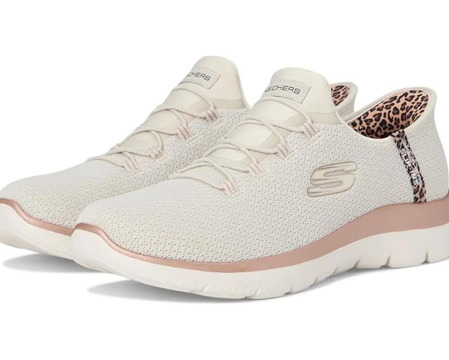 Women SKECHERS Summits Leopard Chic Hands Free Slip-INS