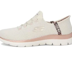 Women SKECHERS Summits Leopard Chic Hands Free Slip-INS