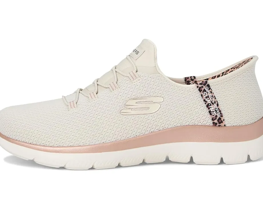 Women SKECHERS Summits Leopard Chic Hands Free Slip-INS