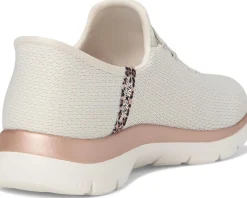Women SKECHERS Summits Leopard Chic Hands Free Slip-INS