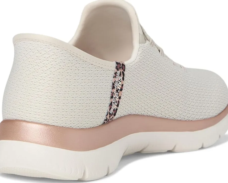 Women SKECHERS Summits Leopard Chic Hands Free Slip-INS
