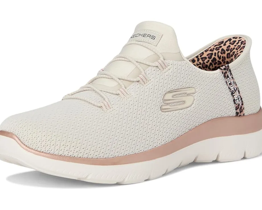 Women SKECHERS Summits Leopard Chic Hands Free Slip-INS